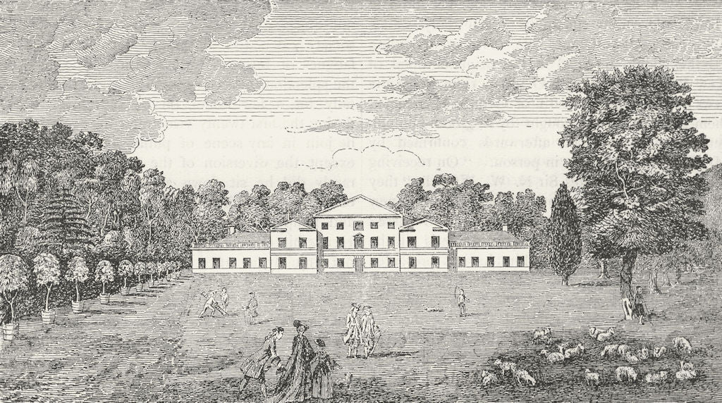 KEW. Old Kew Palace (pulled down in 1802) 1888 antique print picture